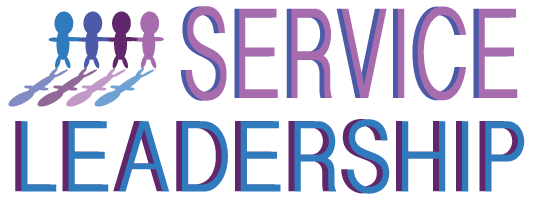 service leadership logo, people holding hands